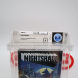 NIGHTSHADE - WATA GRADED 8.5 A! NEW & Factory Sealed with Authentic H-Seam! (NES Nintendo)