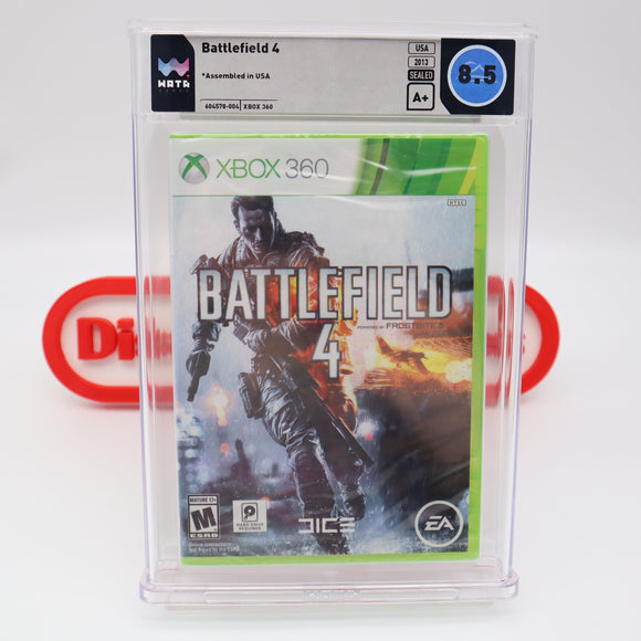 BATTLEFIELD 4 / BATTLE FIELD IV - WATA GRADED 8.5 A+! NEW & Factory Sealed! (XBox 360)