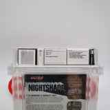 NIGHTSHADE - WATA GRADED 8.5 A! NEW & Factory Sealed with Authentic H-Seam! (NES Nintendo)