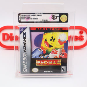 CLASSIC NES NINTENDO SERIES: PAC-MAN / PACMAN - VGA GRADED 85+ NM+ GOLD! NEW & Factory Sealed with Authentic H-Seam! (GBA Game Boy Advance)