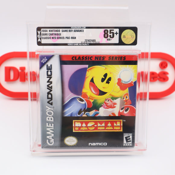 CLASSIC NES NINTENDO SERIES: PAC-MAN / PACMAN - VGA GRADED 85+ NM+ GOLD! NEW & Factory Sealed with Authentic H-Seam! (GBA Game Boy Advance)