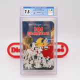 WALT DISNEY'S 101 DALMATIONS - CGC GRADED 7.5 A+! NEW & Factory Sealed with Authentic 3-Sided Seam! (VHS)
