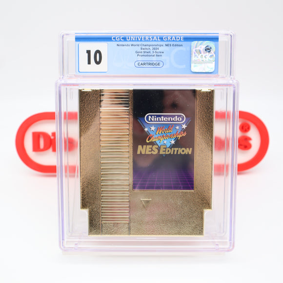 NINTENDO WORLD CHAMPIONSHIPS: NES EDITION SWITCH - PERFECT/HIGHEST GRADED CGC 10 CARTRIDGE!