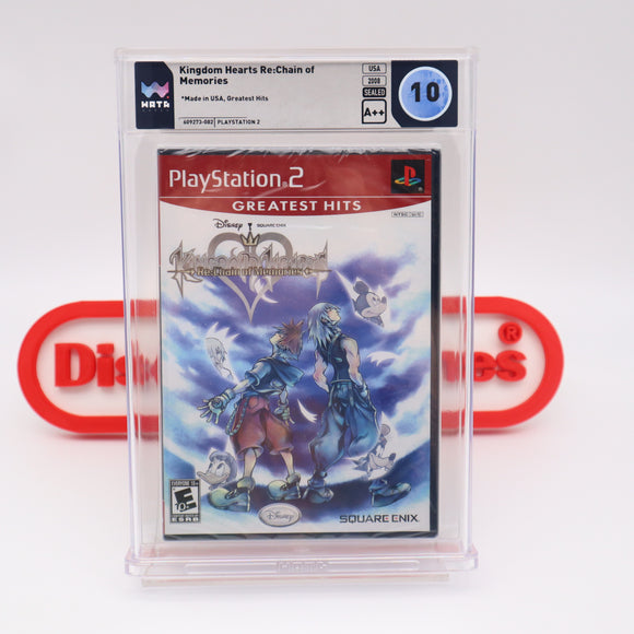 KINGDOM HEARTS RE:CHAIN OF MEMORIES - PERFECT GRADED WATA 10 A++! NEW & Factory Sealed! (PS2 PlayStation 2)