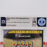 PAPER MARIO: THE THOUSAND-YEAR DOOR - WATA GRADED 9.8 A+! NEW & Factory Sealed! (Nintendo GameCube)