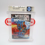 MISSION: IMPOSSIBLE - WATA GRADED 8.0 B+! NEW & Factory Sealed with Authentic H-Seam! (NES Nintendo)