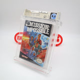 MISSION: IMPOSSIBLE - WATA GRADED 8.0 B+! NEW & Factory Sealed with Authentic H-Seam! (NES Nintendo)