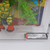 SERGEANT BANANAS - 1991 PLAYMATES - AFA GRADED 75+ EX+/NM ARCHIVAL - NEW Authentic & Factory Sealed! (Vintage TMNT Figure)