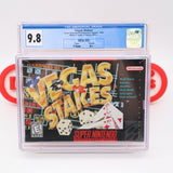 VEGAS STAKES - CGC GRADED 9.8 A++! NEW & Factory Sealed! (SNES Super Nintendo)