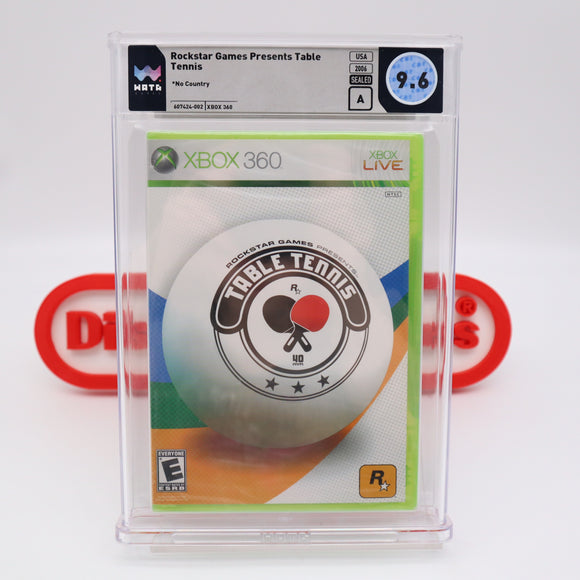 ROCKSTAR GAMES PRESENTS: TABLE TENNIS - WATA GRADED 9.6 A! NEW & Factory Sealed! (XBox 360)