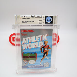 ATHLETIC WORLD - WATA GRADED 9.2 A+! NEW & Factory Sealed with Authentic H-Seam! (NES Nintendo)