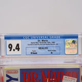 DR. MARIO / DOCTOR MARIO - CGC GRADED 9.4 A+! NEW & Factory Sealed with Authentic H-Seam! (Game Boy Original)