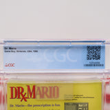 DR. MARIO / DOCTOR MARIO - CGC GRADED 9.4 A+! NEW & Factory Sealed with Authentic H-Seam! (Game Boy Original)