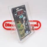 PRINCESS LEIA ORGANA IN COMBAT PONCHO - AFA GRADED 70 Y-EX+ 77 BACK - NEW Authentic & Factory Sealed! (MOC Vintage Star Wars Figure)