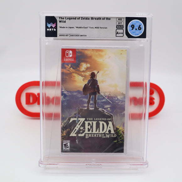 THE LEGEND OF ZELDA: BREATH OF THE WILD - WATA GRADED 9.6 A++! NEW & Factory Sealed! (Nintendo Switch) WORLD EDITION!