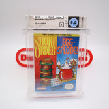 SHORT ORDER / EGGSPLODE - WATA GRADED 8.0 A! NEW & Factory Sealed with Authentic H-Seam! (NES Nintendo)