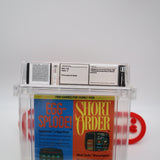 SHORT ORDER / EGGSPLODE - WATA GRADED 8.0 A! NEW & Factory Sealed with Authentic H-Seam! (NES Nintendo)