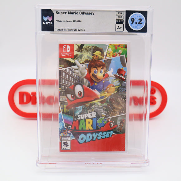 SUPER MARIO ODYSSEY - WATA GRADED 9.2 A+! NEW & Factory Sealed! (Nintendo Switch)