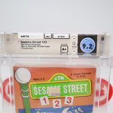 SESAME STREET 123 - WATA GRADED 9.2 A+! NEW & Factory Sealed with Authentic H-Seam! (NES Nintendo)