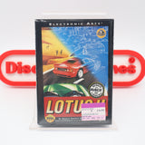 LOTUS II 2 RACING - NEW & Factory Sealed with Authentic V-Overlap Seam! (Sega Genesis)