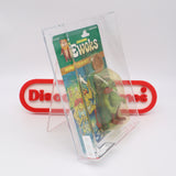 KING GORNSEESH WITH COLLECTOR'S COIN! AFA GRADED 80 Y-NM 6 BACK - NEW Authentic & Factory Sealed! (MOC Vintage Star Wars EWOKS Figure)