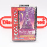PHANTASY STAR III 3: GENERATIONS OF DOOM (PORTUGUES VARIANT) - NEW & Factory Sealed! (Sega Genesis / Mega Drive)