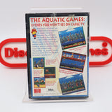 THE AQUATIC GAMES STARRING JAMES POND AND TEH AQUABATS - NEW & Factory Sealed with Authentic V-Overlap Seam! (Sega Genesis)