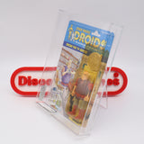 JORD DUSAT WITH COLLECTOR COIN - AFA GRADED 80 Y-NM 12 BACK - NEW Authentic & Factory Sealed! (MOC Vintage Star Wars DROIDS Figure)