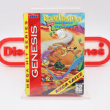 DESERT DEMOLITION STARRING ROAD RUNNER and WILE E. COYOTE - NEW & Factory Sealed with Authentic V-Overlap Seam! (Sega Genesis)