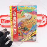 DESERT DEMOLITION STARRING ROAD RUNNER and WILE E. COYOTE - NEW & Factory Sealed with Authentic V-Overlap Seam! (Sega Genesis)