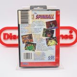 SONIC THE HEDGEHOG SPINBALL (EARLY PRINT GA VERSION!) NEW & Factory Sealed with Authentic V-Overlap Seam! (Sega Genesis)