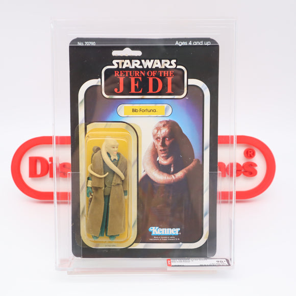 BIB FORTUNA - AFA GRADED 80+ Y-NM 65 BACK - NEW Authentic & Factory Sealed! (MOC Vintage Star Wars Figure)