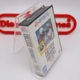 BILL WALSH COLLEGE FOOTBALL - THICK CLAMSHELL CASE & 4-WAY PLAY STICKER! NEW & Factory Sealed with Authentic V-Overlap Seam! (Sega Genesis)