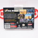 SUPER STAR WARS (THE ORIGINAL!) - NEW & Factory Sealed with Authentic V-Seam! (SNES Super Nintendo)