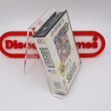 FIFA INTERNATIONAL SOCCER - THICK CLAMSHELL EA LIMITED EDITION 1ST ROUND STICKER & 4-WAY PLAY STICKER! NEW & Factory Sealed with Authentic V-Overlap Seam! (Sega Genesis)