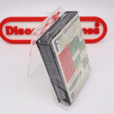 FIFA INTERNATIONAL SOCCER - THICK CLAMSHELL EA LIMITED EDITION 1ST ROUND STICKER & 4-WAY PLAY STICKER! NEW & Factory Sealed with Authentic V-Overlap Seam! (Sega Genesis)