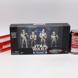 STAR WARS: CLONE TROOPER TROOP BUILDER 4-PACK - ENTERTAINMENT EARTH EXCLUSIVE! NEW Authentic & Factory Sealed!