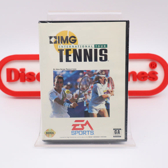 IMG INTERNATIONAL TOUR TENNIS (WATA POP 0!!!) NEW & Factory Sealed with Authentic V-Overlap Seam! (Sega Genesis)
