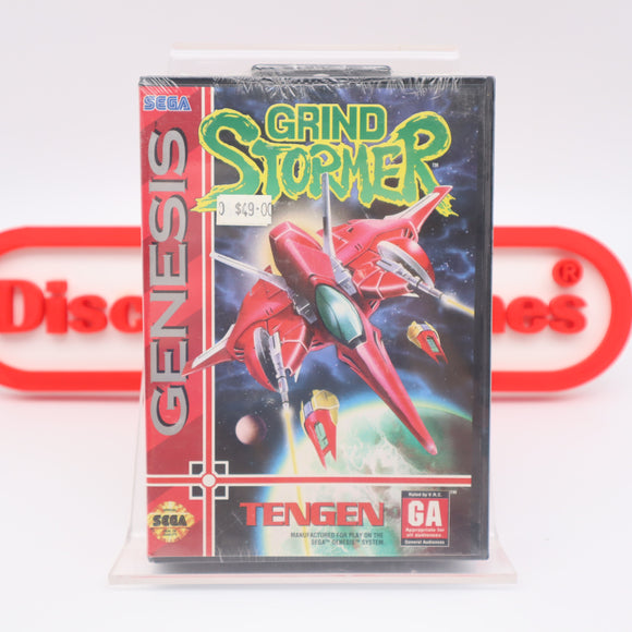 GRIND STORMER / GRINDSTORMER - NEW & Factory Sealed with Authentic V-Overlap Seam! (Sega Genesis)