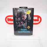 FATAL LABYRINTH - NEW & Factory Sealed with Authentic Tube Seal! (Sega Genesis)