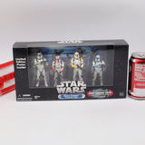 STAR WARS: CLONE TROOPER TROOP BUILDER 4-PACK - ENTERTAINMENT EARTH EXCLUSIVE! NEW Authentic & Factory Sealed!