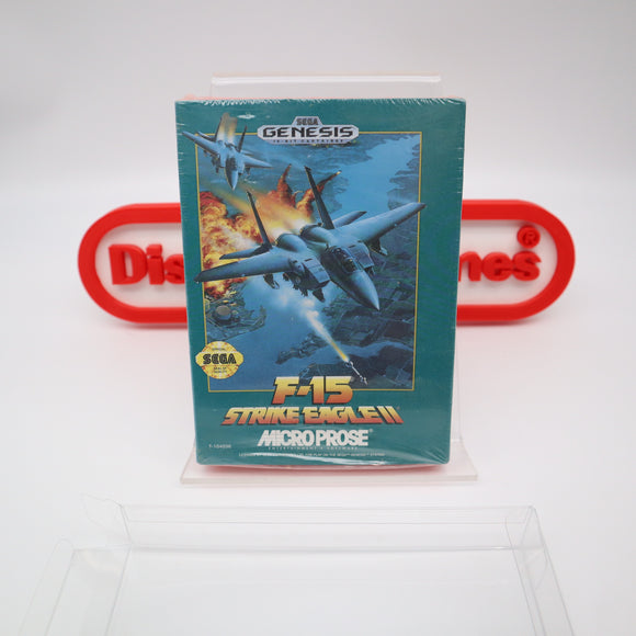 F15 F-15 STRIKE EAGLE II 2 - NEW & Factory Sealed! (Sega Genesis)