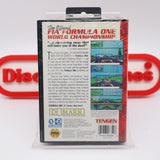 FORMULA ONE 1 F1 RACING (POP 0!!!) - NEW & Factory Sealed with Authentic Tube Seam! (Sega Genesis)