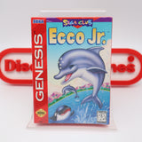 ECCO THE DOLPHIN JUNIOR / ECCO JR. - NEW & Factory Sealed with Authentic 3-Sided Seam! (Sega Genesis)