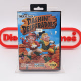 DASHIN' DESERADOES - NEW & Factory Sealed with Authentic LR Tube Seal! (Sega Genesis)