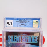 SILENT SERVICE - CGC GRADED 9.2 A! NEW & Factory Sealed with Authentic H-Seam! (NES Nintendo)