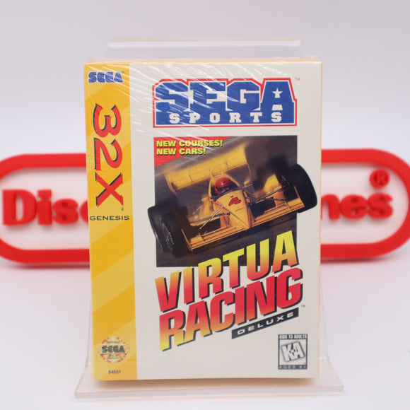 VIRTUA RACING DELUXE - NEW & Factory Sealed with Authentic 3-Sided Seam! (Sega Genesis 32X)