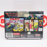 F-ZERO / FZERO w/ UPSIDE DOWN RECYCLING SYMBOL! NEW & Factory Sealed with Authentic H-Overlap Seam! (SNES Super Nintendo)