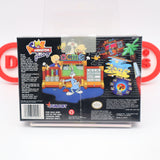 ACME ANIMATION FACTORY - NEW & Factory Sealed with Authentic V-Seam! (SNES Super Nintendo)