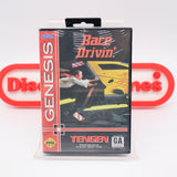 RACE DRIVIN' / RACE DRIVING - NEW & Factory Sealed with Tube Seal! (Sega Genesis)